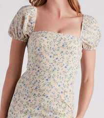 Spring Stroll Ditsy Floral Midi Dress