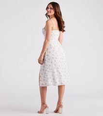 Floral Day Dream Chiffon Midi Dress