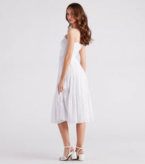 Sunshine On My Mind Linen Midi Dress