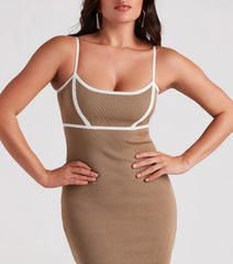 Spring The Fun Sweater Midi Dress