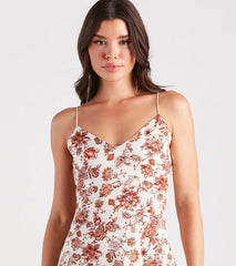 Fresh In Paisley Floral A-Line Dress