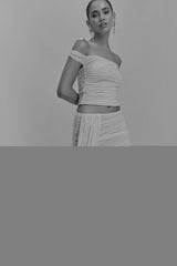 Arna Mesh Maxi Skirt - Pale Blue
