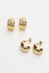 Monroe Stud Earring Set Gold