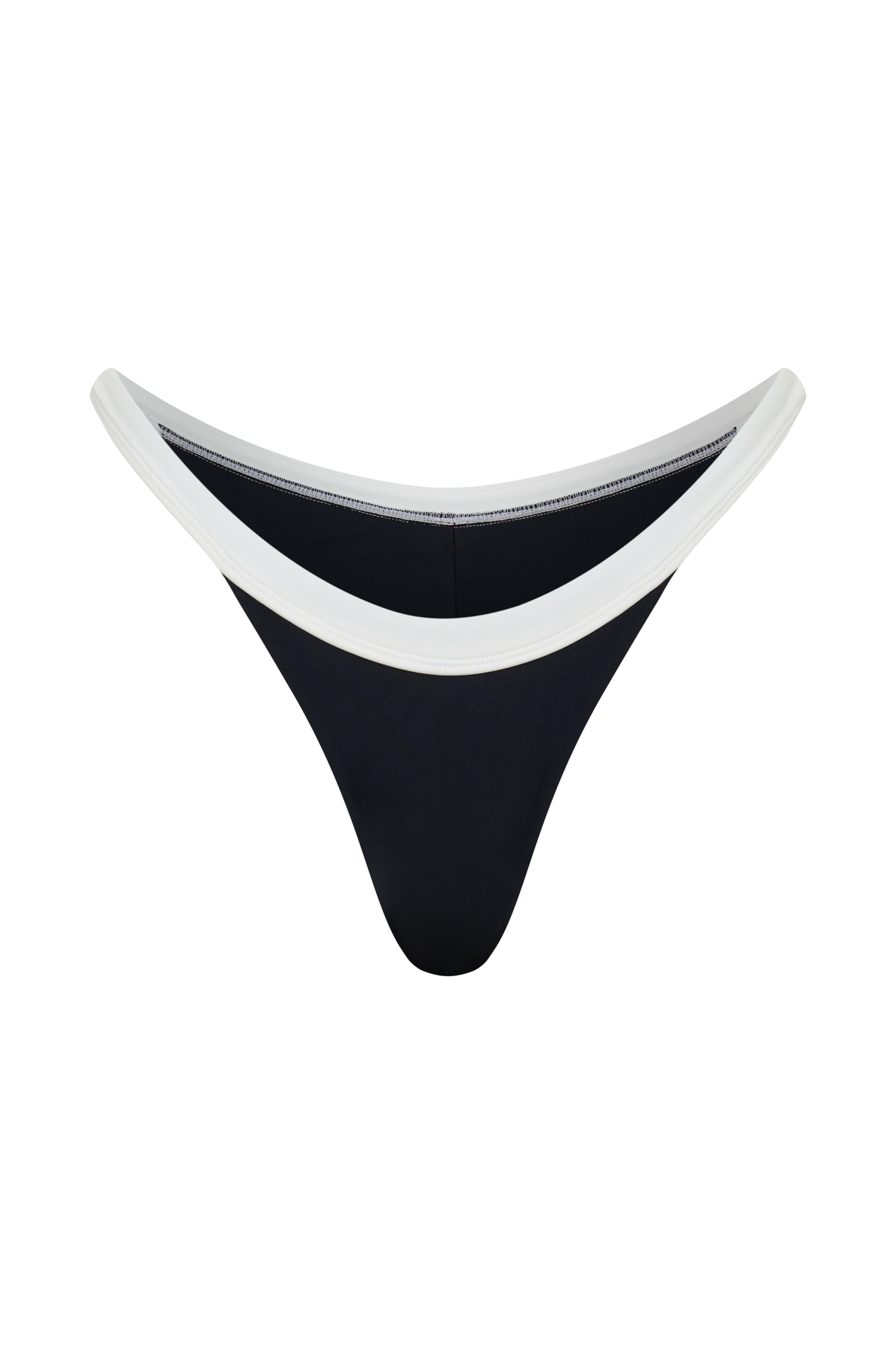 Isla Thong Bikini Bottom - Black/White