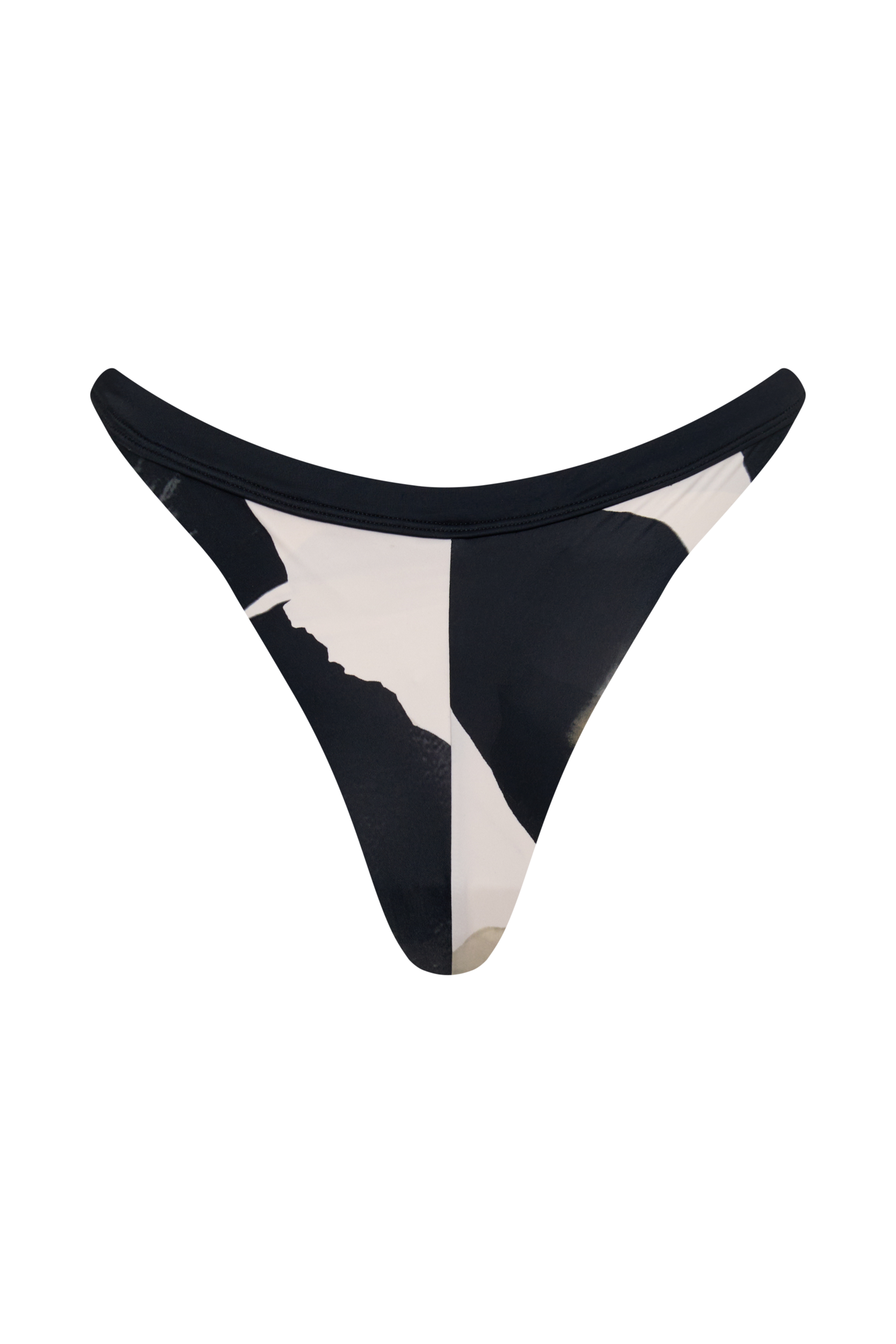 Isla Thong Bikini Bottom - Ivory Oversized Floral Print
