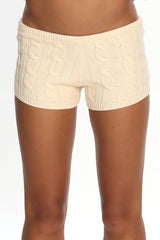 LIONESS Reborn Mini Shorts Cream